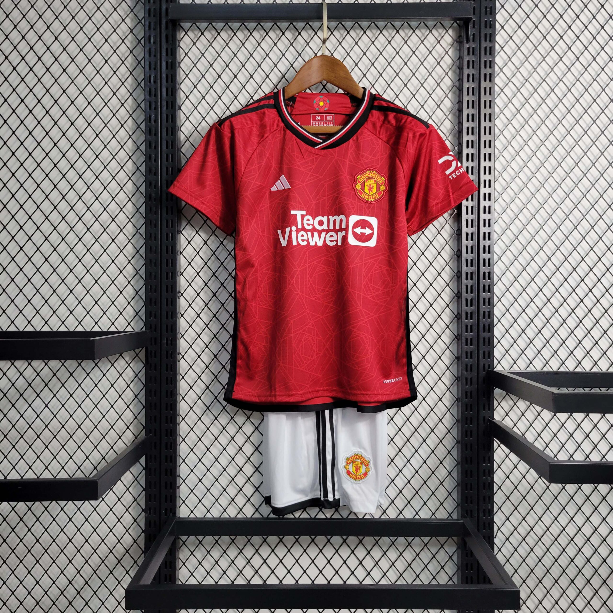 9410a9284e2dbf126e5a6e133068ea1e80691c6e 2023/2024 Manchester United Home Football Shirt 1:1 Thai Quality Kids Size - Image 1