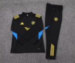2025/2026 Manchester United Half-Pull Training Suit Black Football Shirt 1:1 Thai Quality Set - Image 7