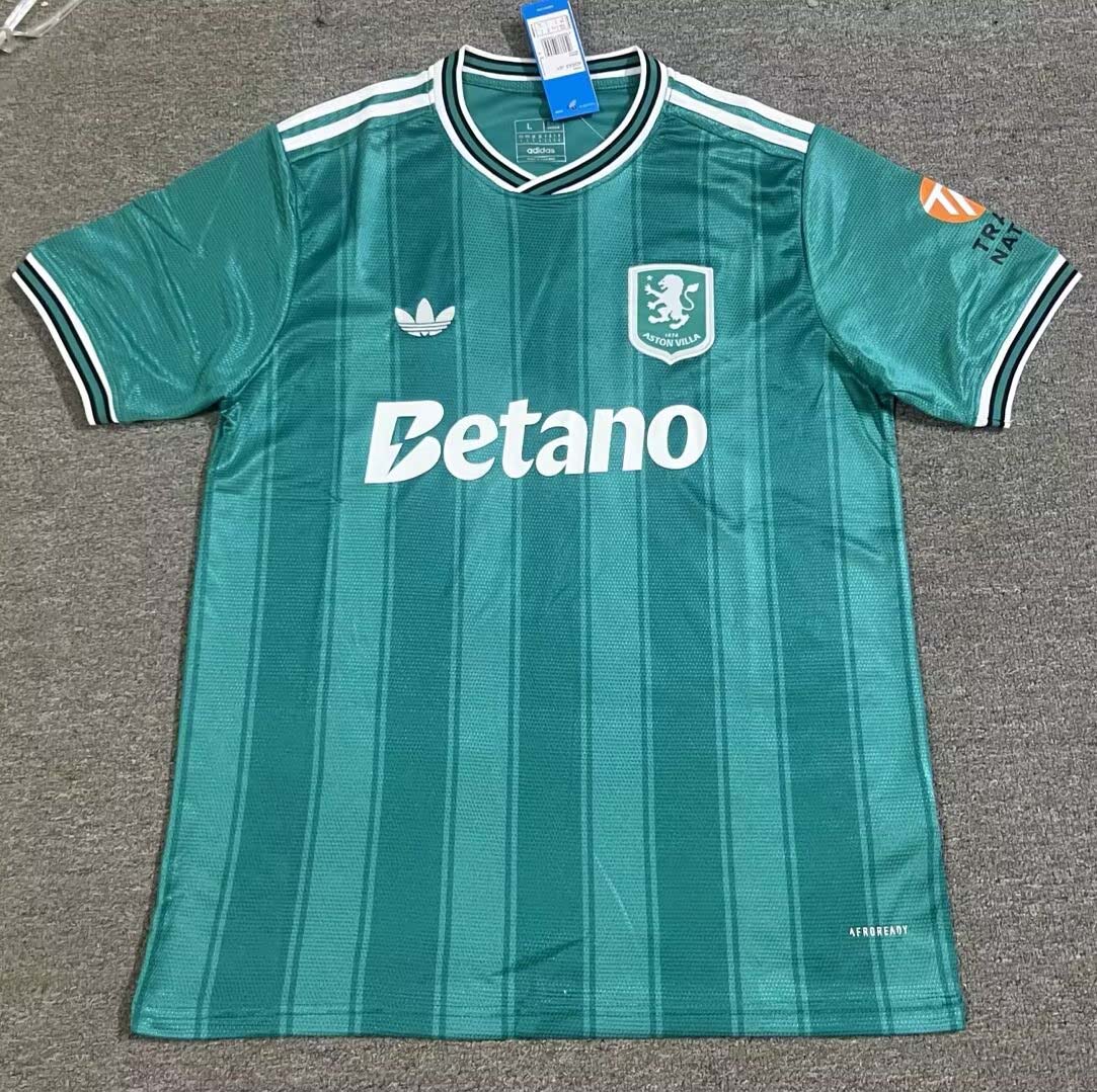95b85dc45d0b9506f69c16bccad709be1e615b10 2024/2025 Aston Villa Training Wear Football Shirt 1:1 Thai Quality - Image 1