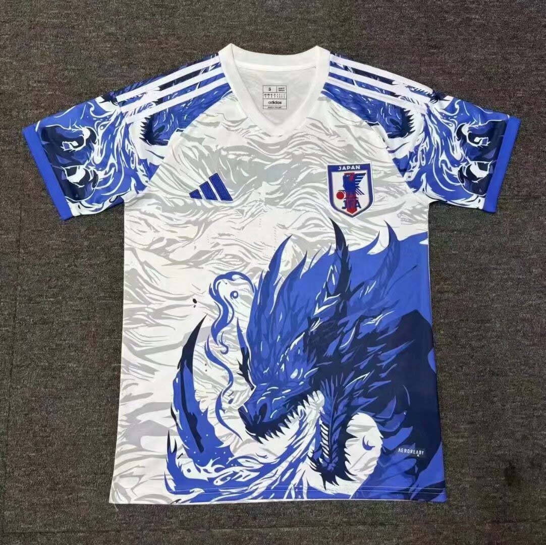 99494d7427c5b71c816dabe5f9255f3cfe6955e7 2025 Japan Special Edition Blue Fire Dragon Football Shirt 1:1 Thai Quality - Image 1
