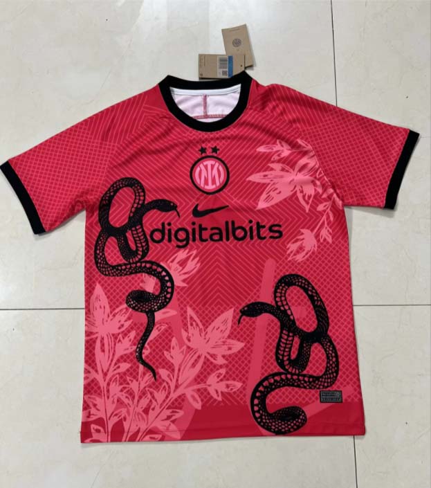 9c165d74f2aae0de71483cb735218f6aca4a38ac 2024/2025 Internazionale Milan Special Edition Red Football Jersey1:1 Quality Thai - Image 1