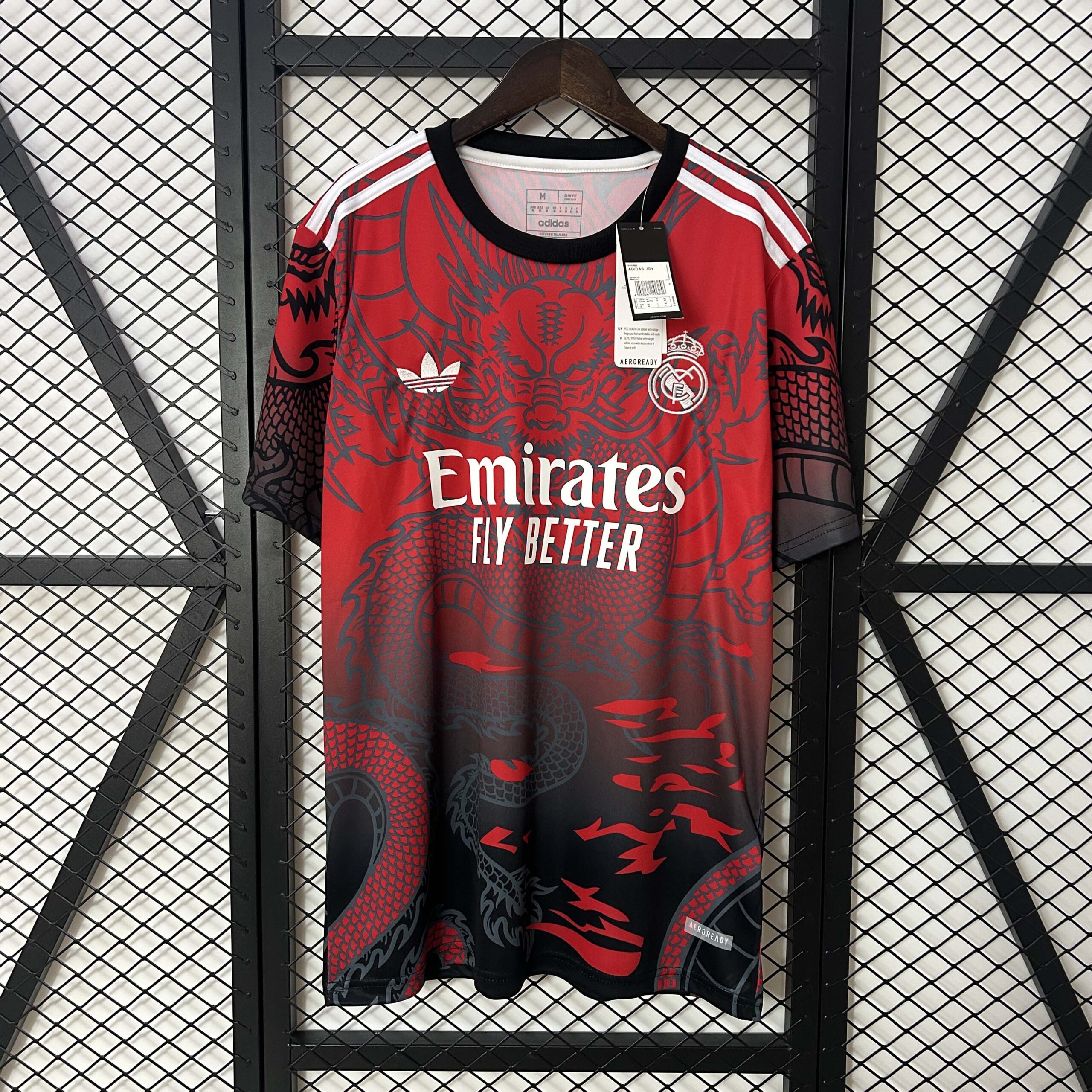 9c2fb7e7b6dbd413126c787ce77026fbd0637509 2024/2025 Real Madrid Special Edition Red and black Football Shirt1:1 Thai Quality - Image 1