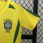 2002 Retro Brazil Home Football Shirt 1:1 Thai Quality Kids Size - Image 7