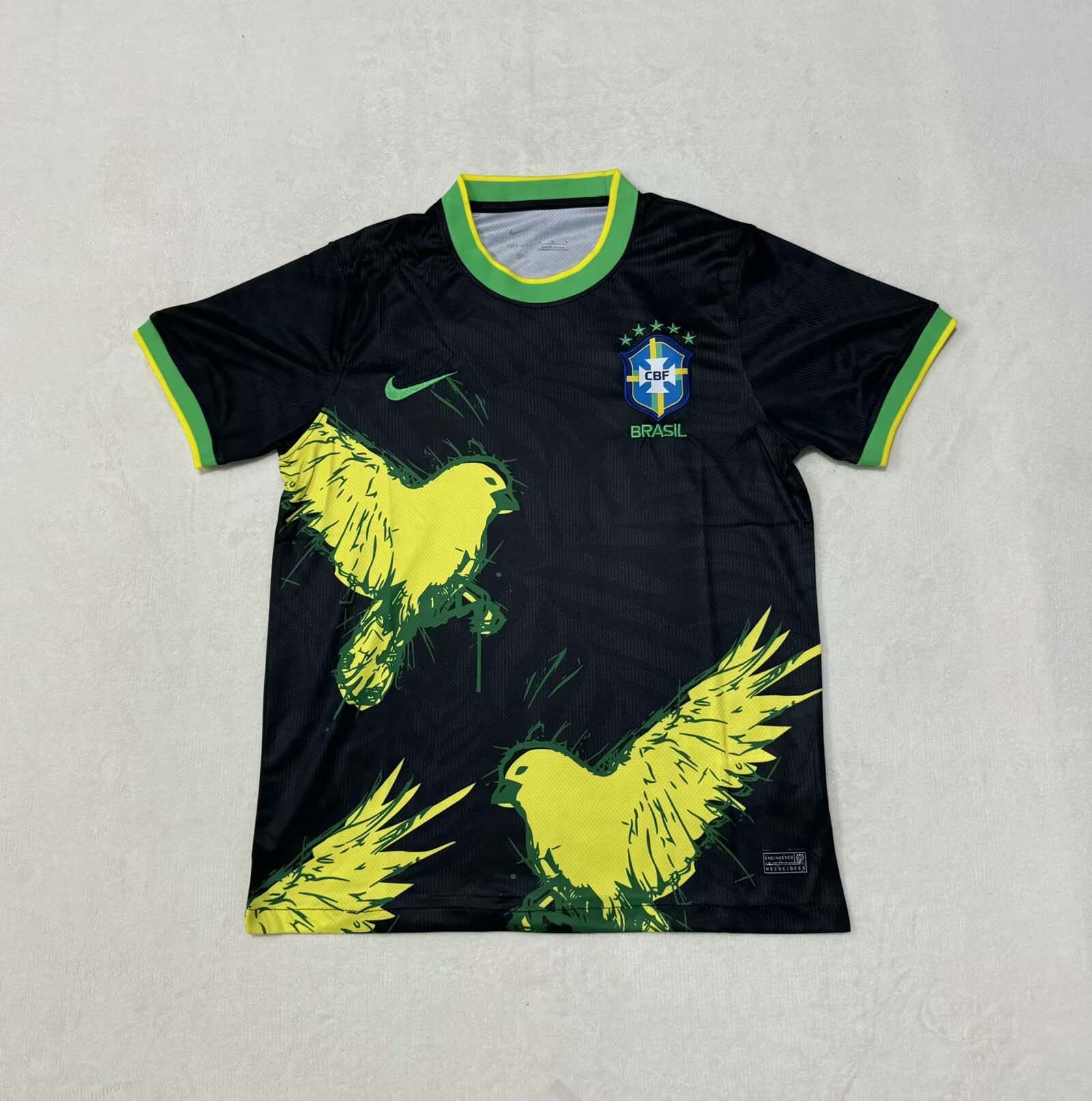 9fced0686f3b0e931720a5810206e893555b21ec 2025 Brazil Special Edition black Football Shirt 1:1 Thai Quality - Image 1