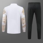 2024/2025 Real Madrid Half-Pull Training Suit Dragon-Patterned White Football Shirt 1:1 Thai Quality Set - Image 2