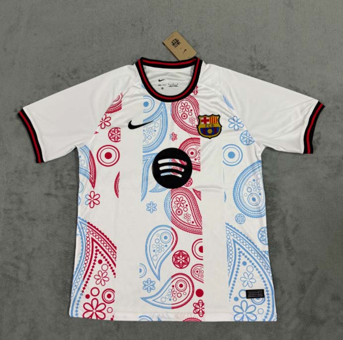 ac08dcd3d859238d102fedd00761028074b31dba 2024/2025 Barcelona Special Edition White Football Shirt 1:1 Thai Quality - Image 1