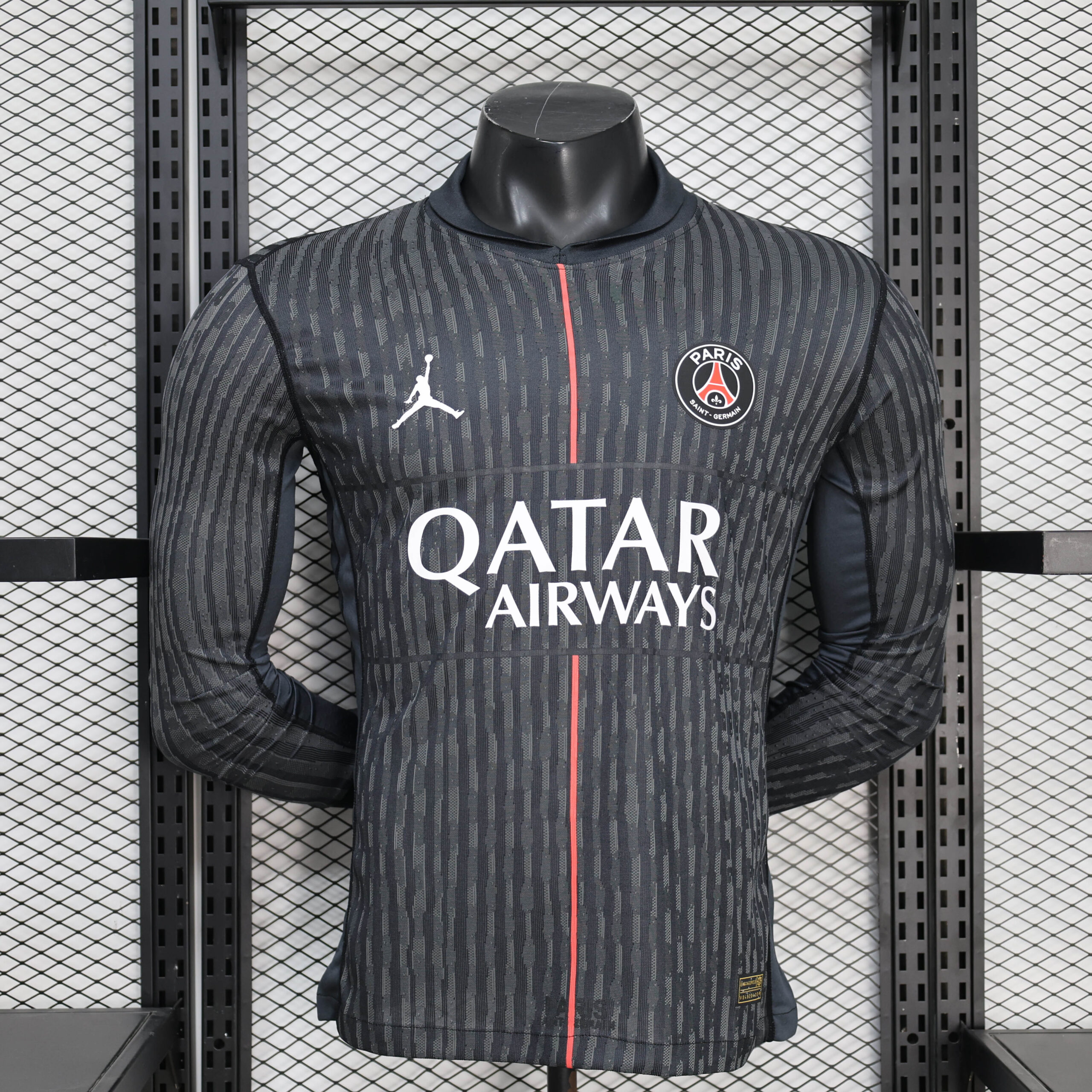 b25dd6928b337312ca9c658045843603c139e8d0 2025/2026 Player Version Long Sleeve Psg Paris Saint-Germain Fourth Away Football Shirt 1:1 Thai Quality - Image 1