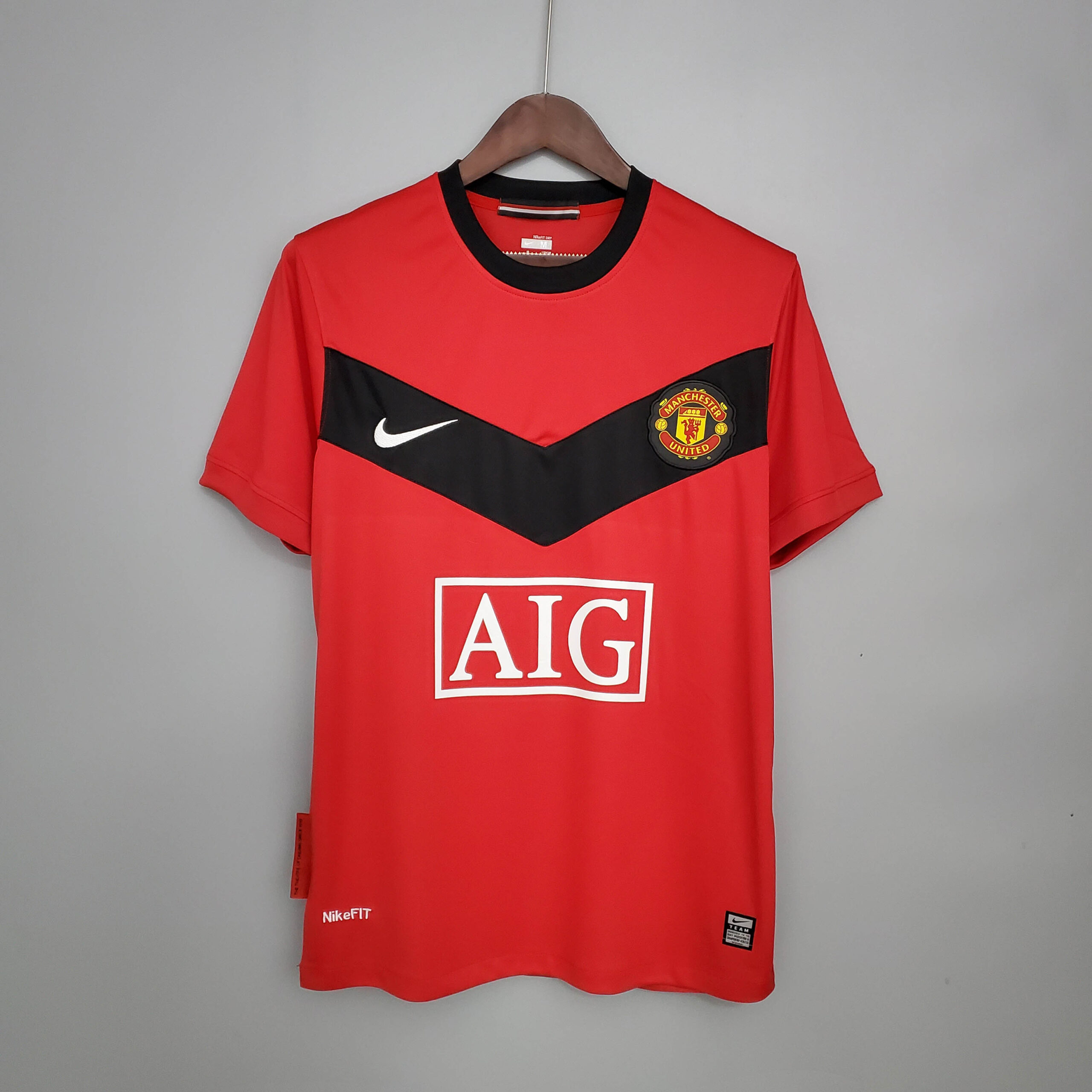 bccd95730baf9893debaab858628c99008bfb1c8 2009/2010 Retro Manchester United Home Football Shirt 1:1 Thai Quality - Image 1