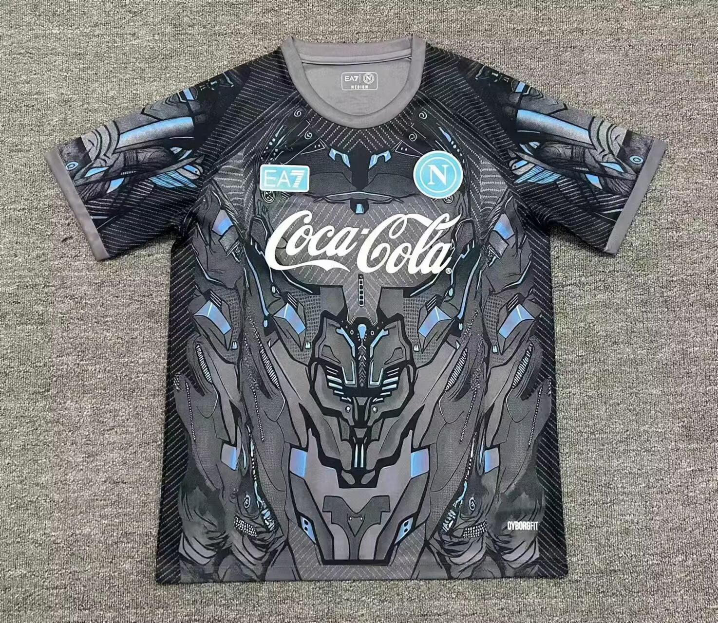 bd9f3de1289dc54553eaa8d2893e60699536f24e 2025/2026 Napoli Training Suit Black Soccer Jersey 1:1 Thai Quality - Image 1