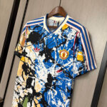 2025/2026 Manchester United Stone Roses Co-Branded Edition Blue Football Shirt 1:1 Thai Quality - Image 8