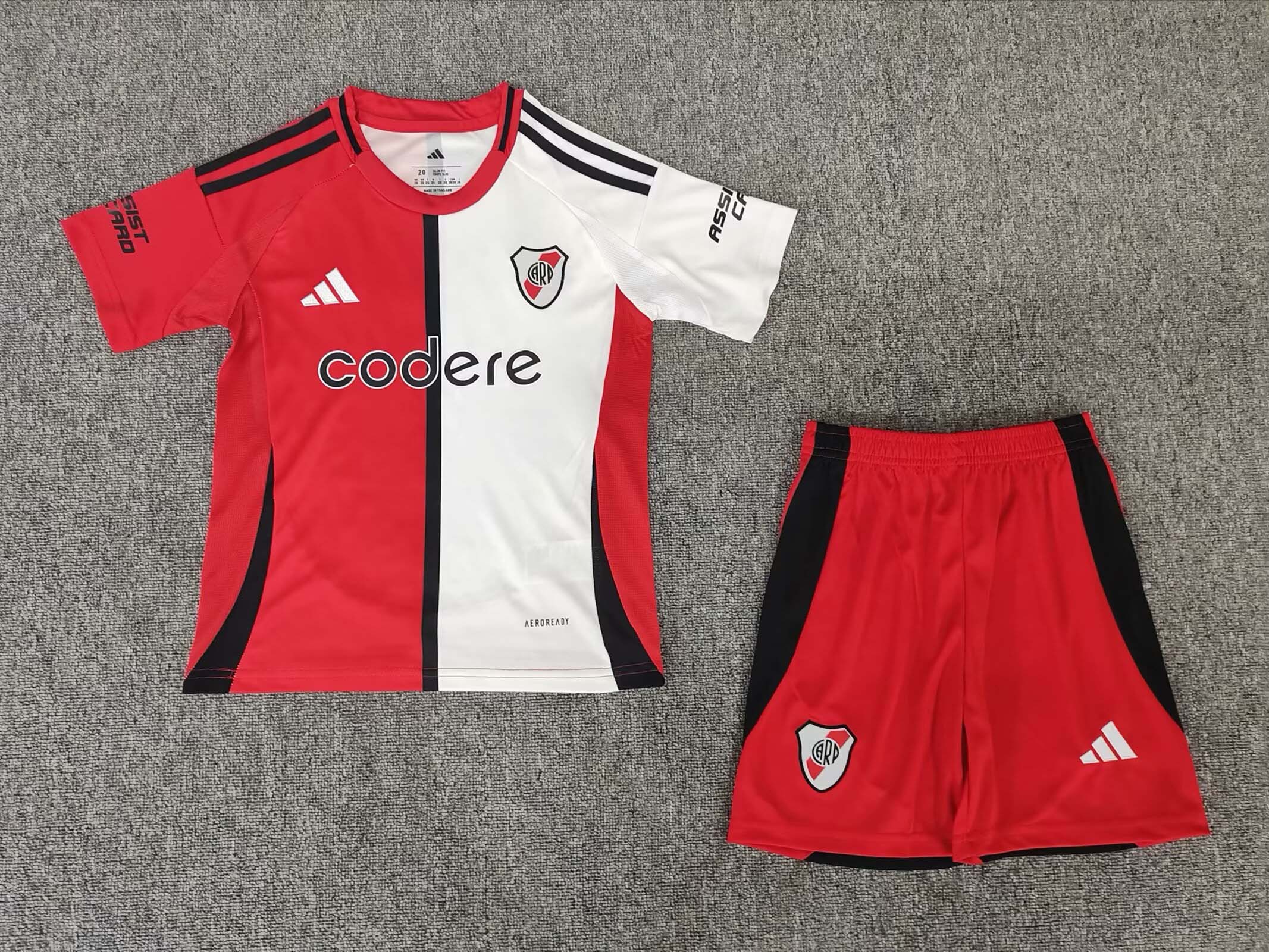 c3c8e023bea8e8b184386f48c94bc9d69e9aee76 2025/2026 River Plate Fourth Away Football Jersey 1:1 Thai Quality Kids Size - Image 1