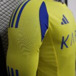 2024/2025 Player Version Long Sleeve Al-Nassr Home Football Shirt 1:1 Thai Quality - Image 3