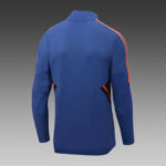 2022/2023 Manchester United Half-Pull Training Suit Blue Football Shirt 1:1 Thai Quality Set - Image 4