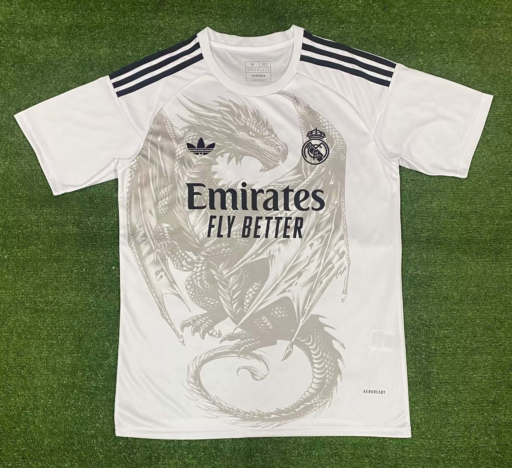 c8e6d6ed35e95d7bb1b6031521873ae4f515441a 2024/2025 Real Madrid Special Edition White Gray Football Shirt1:1 Thai Quality - Image 1