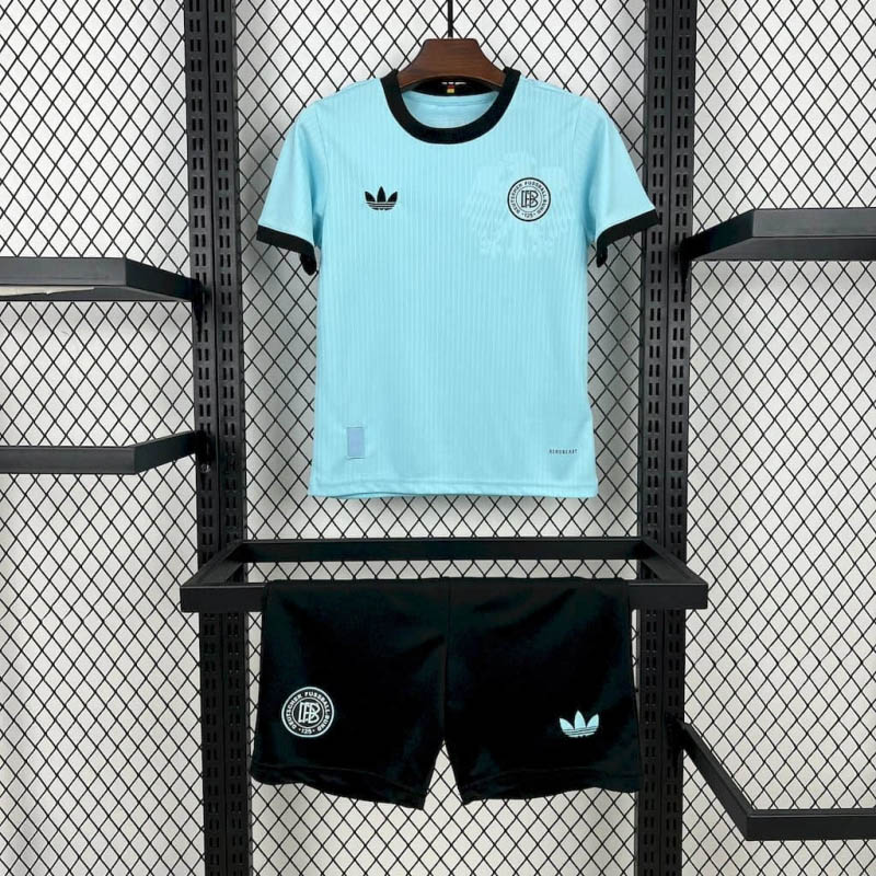 cab23d367fd8b6d9f3d8877e51aca6c7bd3a6b3b 2025 Germany 125th Anniversary Edition Goalkeeper Light Blue Football Shirt 1:1 Thai Quality Kids Size - Image 1