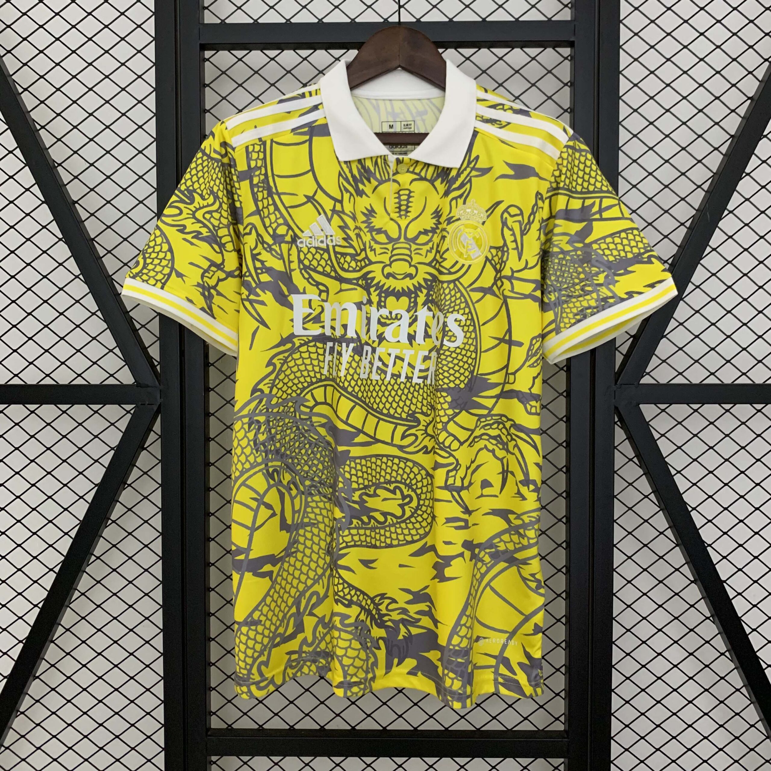 d566b45f497ca9870a6b4919cfa65efa0188b779 2025/2026 Real Madrid Special Edition Yellow Football Shirt1:1 Thai Quality - Image 1