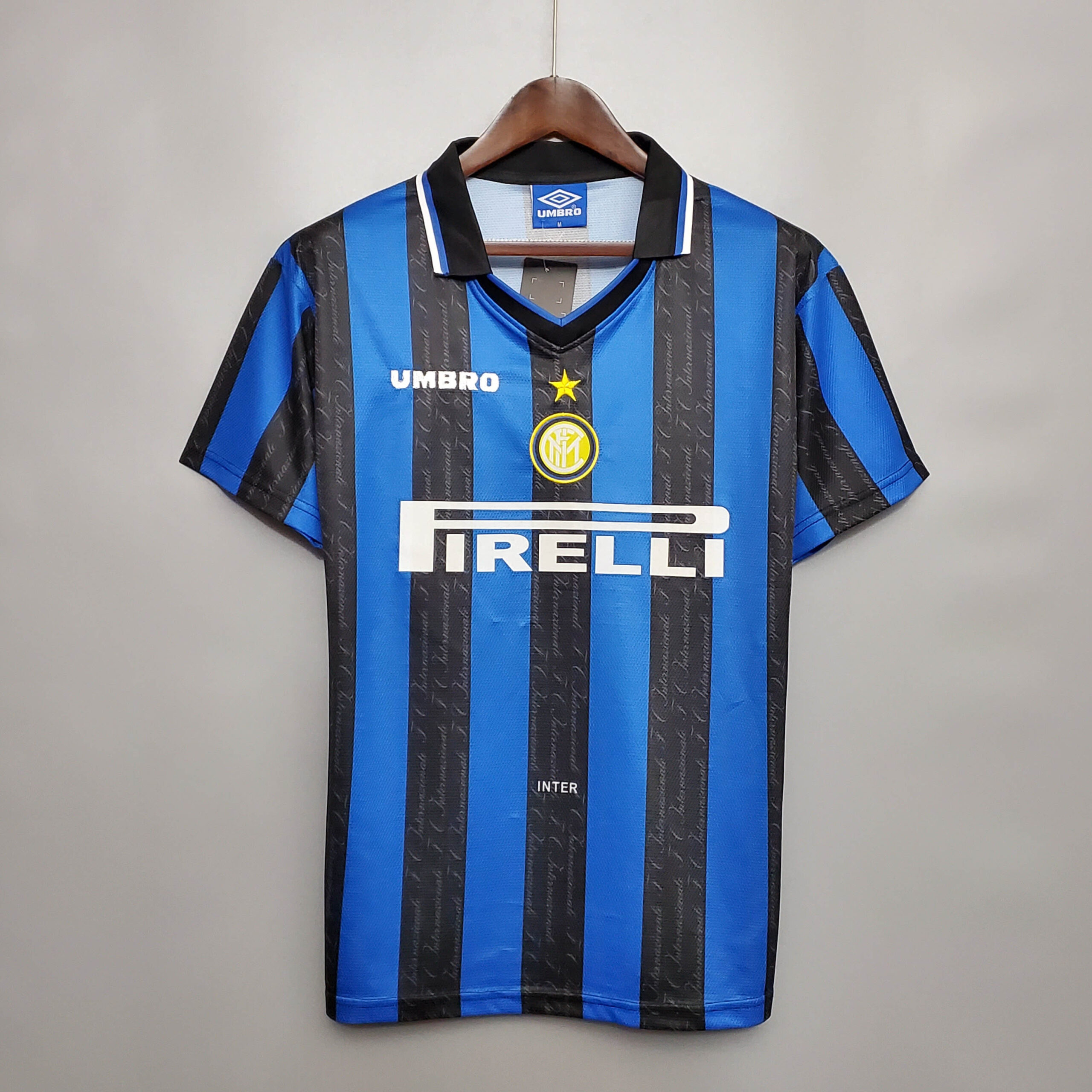 d7c95c2df93d6bae80c5d31fc6a611c517d95f48 1997/1998 Retro Internazionale Milan Home Football Jersey 1:1 Thai Quality - Image 1