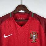 2016 Retro Long Sleeve Portugal Home Football Shirt 1:1 Thai Quality - Image 3