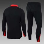 2024/2025 Liverpool Half-Pull Training Suit Black Jersey 1:1 Thai Quality Set - Image 2