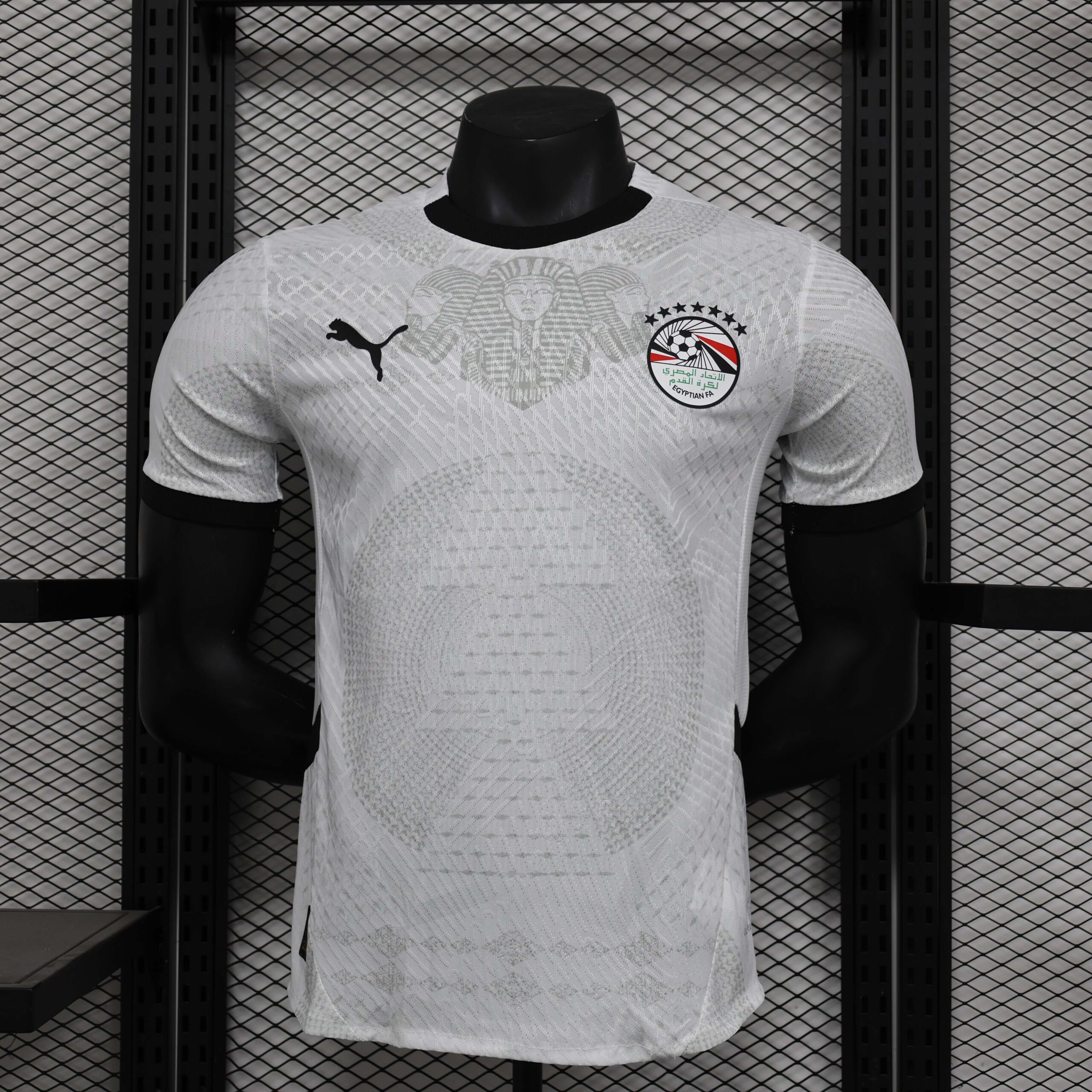 dc5acdc3a44afa9b200691255ae796fac8b55a49 2024/2025 Player Version Egypt National Team Away Football Shirt 1:1 Thai Quality - Image 1