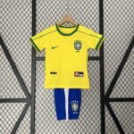 1998 Retro Brazil Home Football Shirt 1:1 Thai Quality Kids Size