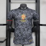 2024 Player Version England Special Edition Gray and black Football Shirt 1:1 Thai Quality