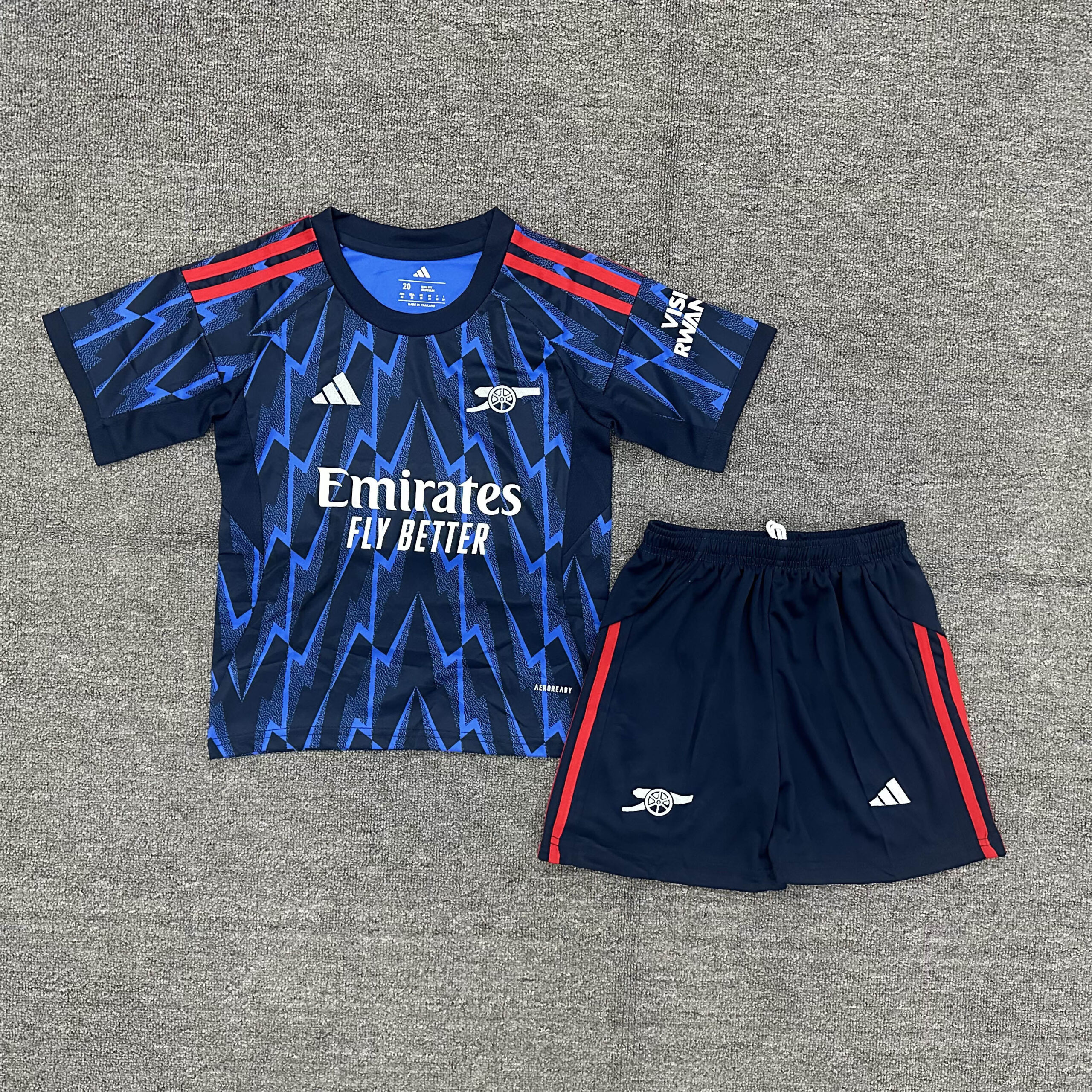 de03a76a8283cedc3ead4802d4a17fe770b9c1af 2025/2026 Arsenal Away Football Shirt 1:1 Thai Quality Kids Size - Image 1