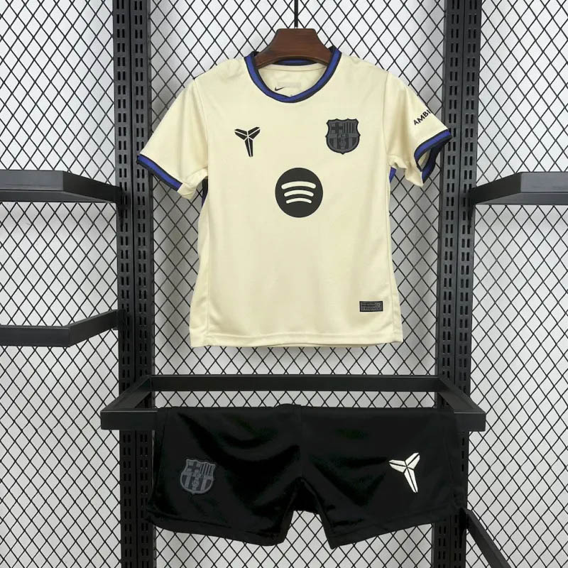 de7282202b9aa42a39bf6a863f99aee9a4d1e646 2025/2026 Barcelona Away Football Shirt 1:1 Thai Quality Kids Size - Image 1