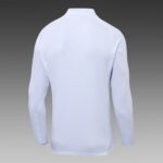 2025/2026 Real Madrid Half-Pull Training Suit White Blue Pants Football Shirt 1:1 Thai Quality Set - Image 4