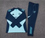 2025/2026 Arsenal Half-Pull Training Suit Light Blue Football Shirt 1:1 Thai Quality Set - Image 7