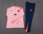 2025/2026 Barcelona Half-Pull Training Suit Pink Jersey Set - Image 7