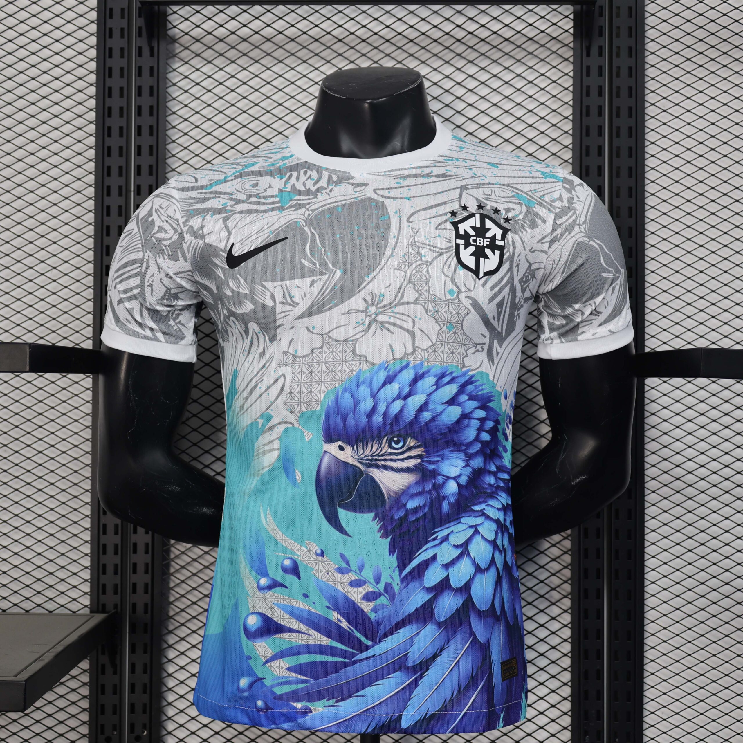 e71010c4969f797e40354bc687b306618dd1e4e7 2025 Player Version Brazil Special Edition White and Blue Football Shirt 1:1 Thai Quality - Image 1