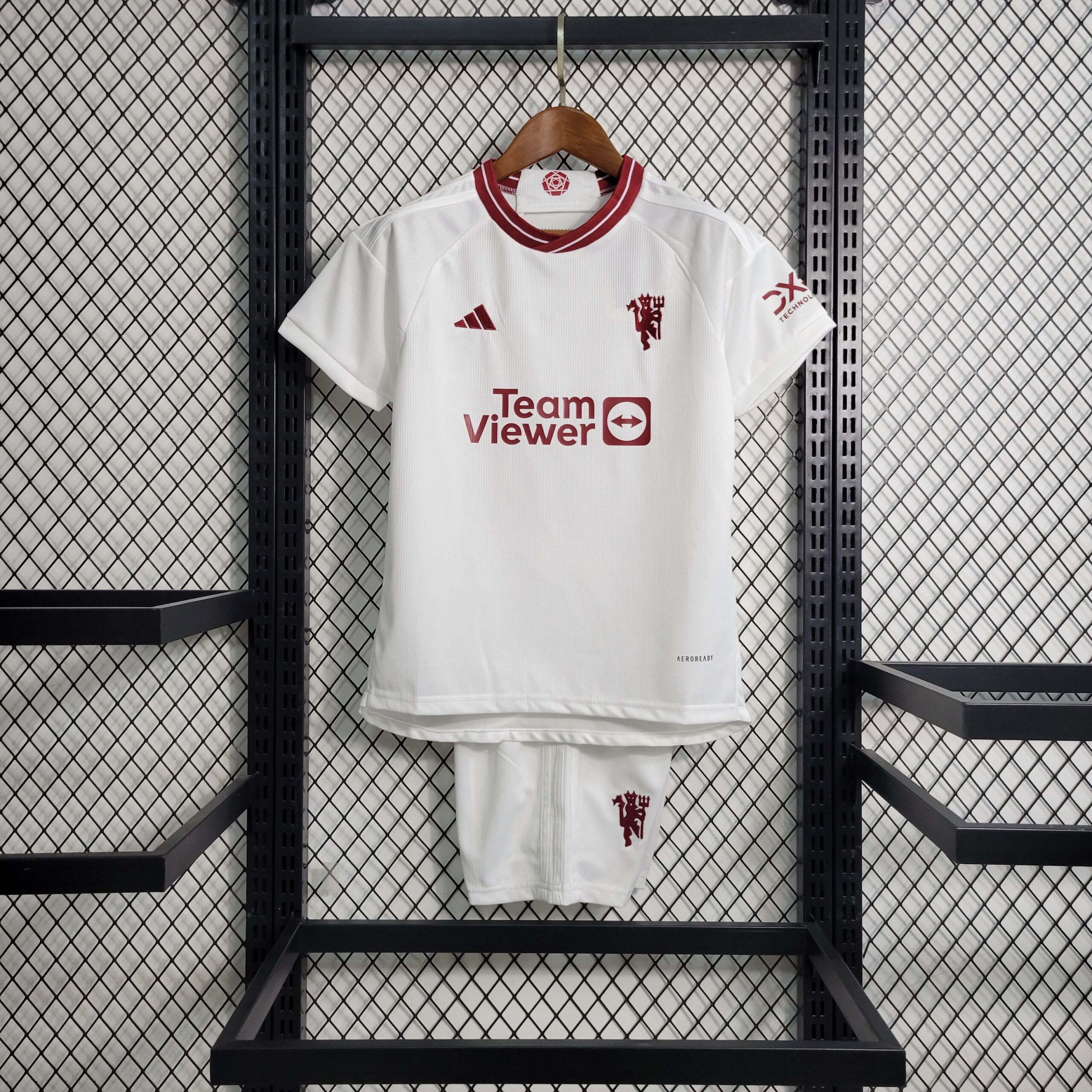 e767982451ed3e1d9d8687bcf5329bfd461b0b2d 2023/2024 Manchester United Third Away Football Shirt 1:1 Thai Quality Kids Size - Image 1