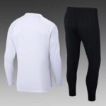 2023/2024 Psg Paris Saint-Germain Half-Pull Training Suit Light grey Set - Image 2