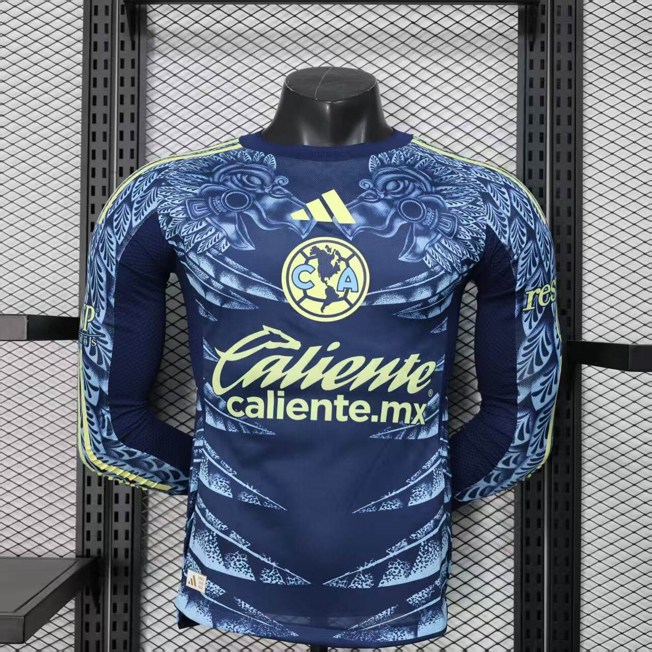 e9bdaf0fd6b14e5253d13915237386910582638a 2025/2026 Player Version Long Sleeve América Away Jersey 1:1 Thai Quality - Image 1