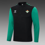 2022/2023 Real Betis Half-Pull Training Suit Black Football Shirt 1:1 Thai Quality Set - Image 3