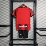 Kids Size 2023/2024 AC Milan Soccer Jersey Home 1:1 Thai Quality - Image 2