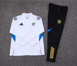 2025/2026 Manchester Long Zipped Jacket White Football Shirt 1:1 Thai Quality Set - Image 7