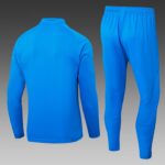 2025/2026 Real Madrid Half-Pull Training Suit Bright Blue Football Shirt Set - Image 2