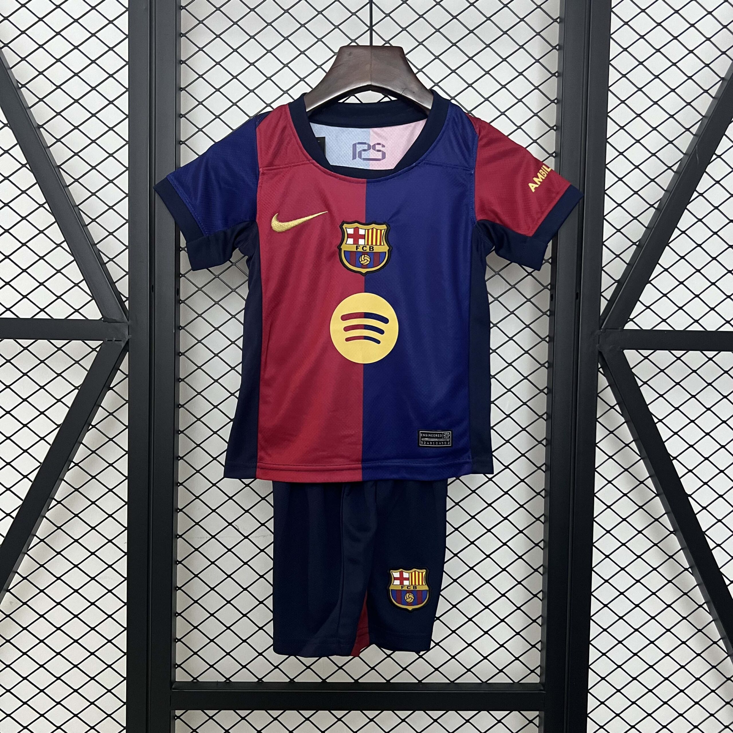 fdc49d825fb4f61bb7890935b8f06fcd780af422 2024/2025 Barcelona Home Football Shirt 1:1 Thai Quality Kids Size(Competition version) - Image 1